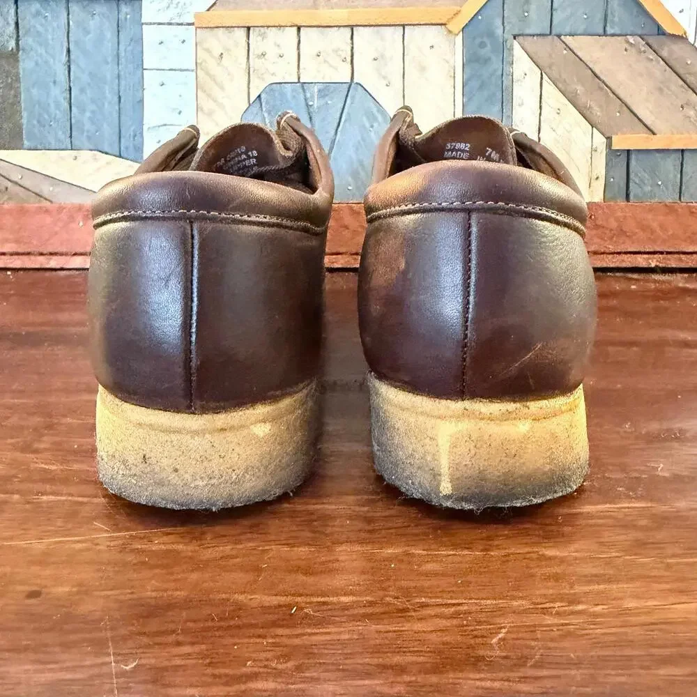 Clarks Wallabee Men’s Beeswax‎ Leather Moccasin Shoes - Size 7M